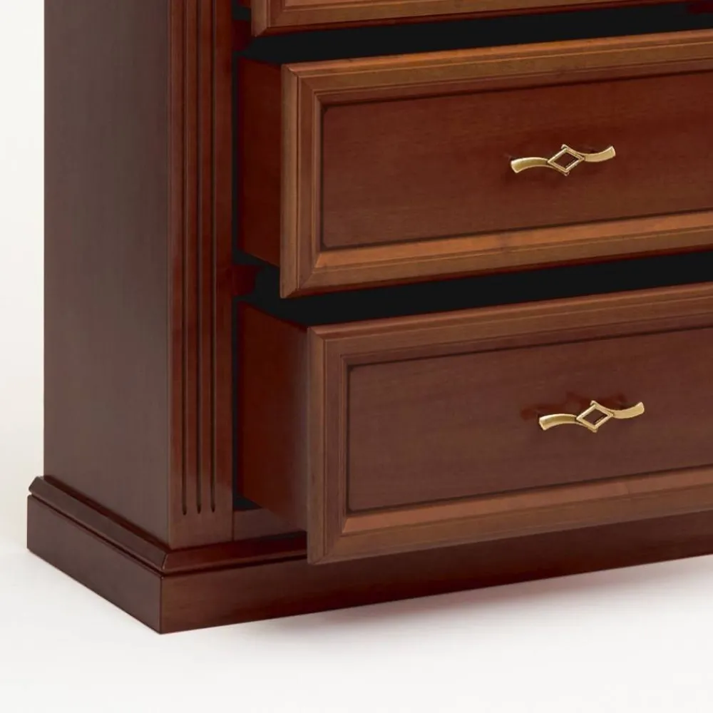 Wohnen Flurkommoden*Hochkommode in Walnussbraun - Dramos