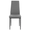 Wohnen Hochlehner Essstuhl in Grau & Schwarz - Padru (4er Set)