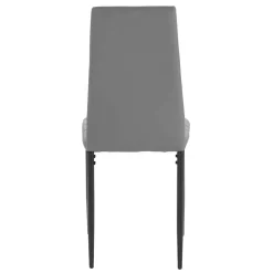 Wohnen Hochlehner Essstuhl in Grau & Schwarz - Padru (4er Set)