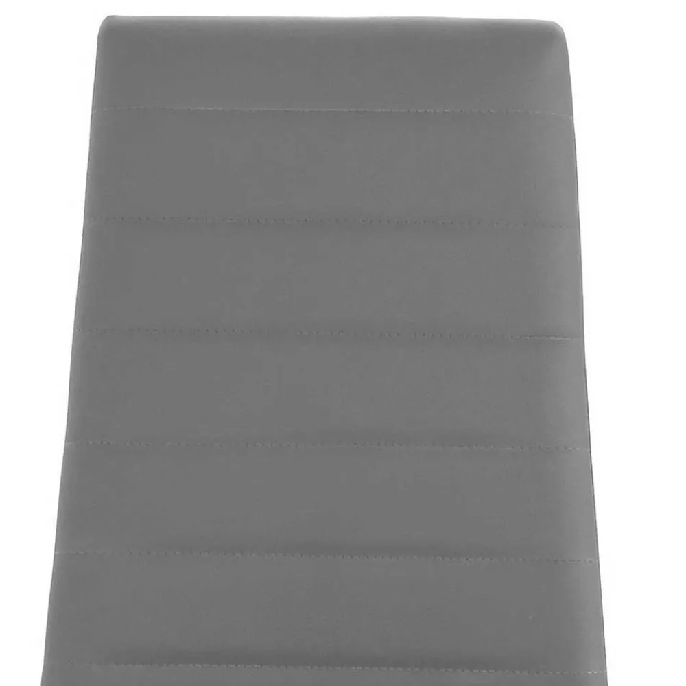 Wohnen Hochlehner Essstuhl in Grau & Schwarz - Padru (4er Set)