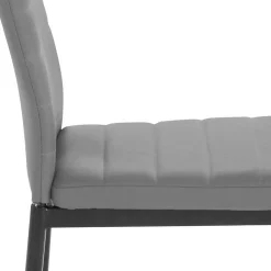 Wohnen Hochlehner Essstuhl in Grau & Schwarz - Padru (4er Set)