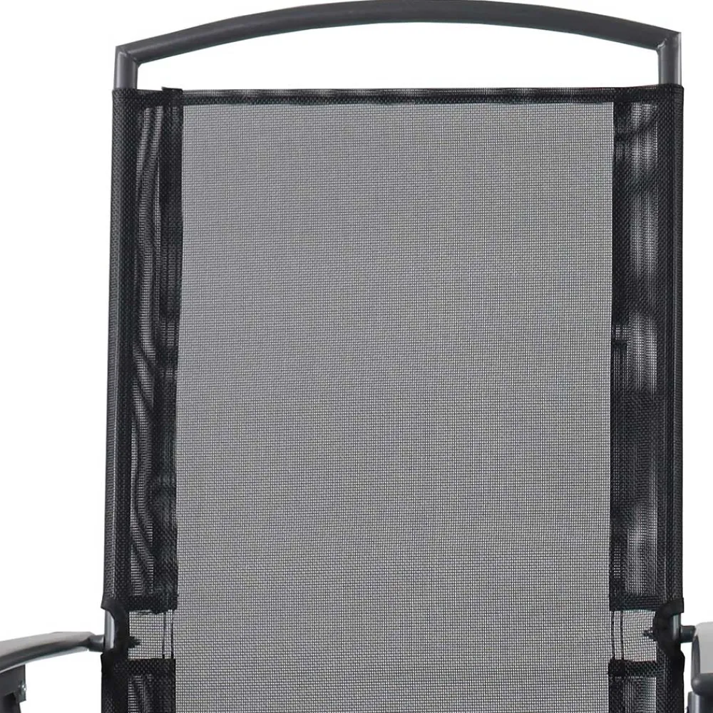 Wohnen Korbmöbel|Metall-Gartenmöbel*Hochlehner Gartenstühle klappbar - Alcamo (2er Set)