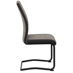 Wohnen Hochlehner Schwingstuhl in Grau & Schwarz - Milly (Set)