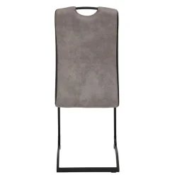 Wohnen Hochlehner Schwingstuhl in Grau & Schwarz - Milly (Set)