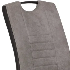 Wohnen Hochlehner Schwingstuhl in Grau & Schwarz - Milly (Set)