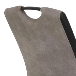 Wohnen Hochlehner Schwingstuhl in Grau & Schwarz - Milly (Set)