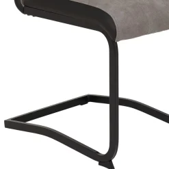 Wohnen Hochlehner Schwingstuhl in Grau & Schwarz - Milly (Set)