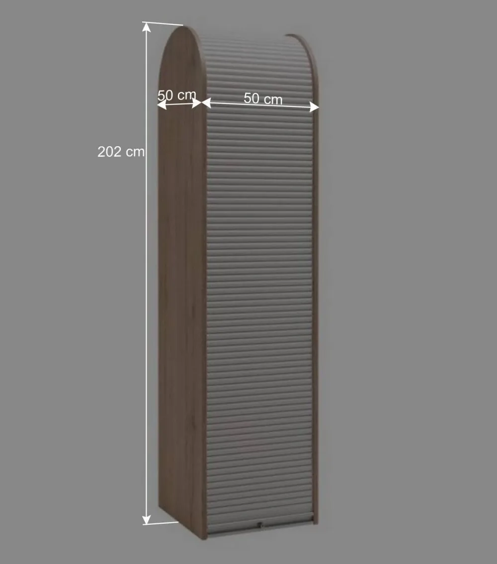 Wohnen Büroschränke*Hochschrank mit Roll-Laden Tür - Veral