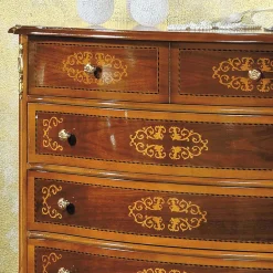 Wohnen Hochwertige Kommode im Barock Stil Natale in Nussbaum Braun