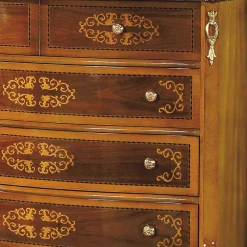 Wohnen Hochwertige Kommode im Barock Stil Natale in Nussbaum Braun