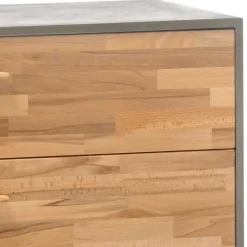 Wohnen Loft Möbel|Industrial Möbel*Hochwertige Kommode in Kernbuche und Beton Optik - Haruto