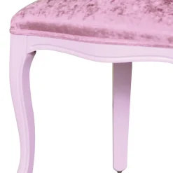 Wohnen Designermöbel*Hochwertiger Barock Polsterstuhl in Rosa Samt - Casna