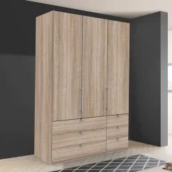 Wohnen Hochwertiger Schlafzimmerschrank foliert Holzoptik - Zayun