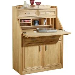 Wohnen Esszimmerschränke*Hochwertiger Schreibschrank in geölter Eiche - Gatania