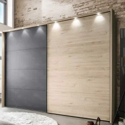 Wohnen Hochwertiges Schlafzimmer Set mit LED - Licruva (vierteilig)