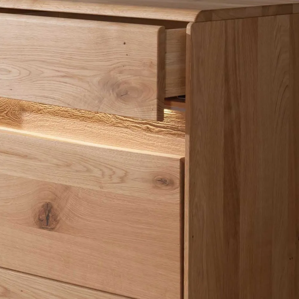 Wohnen Sideboards & Kommoden|Sideboards & Kommoden*Hochwertiges Wildeiche Sideboard 184x86x44 cm - Acmida