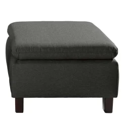 Wohnen Graue Möbel|Braune Möbel*Hocker in Anthrazit und Nussbaum Braun - Classimo