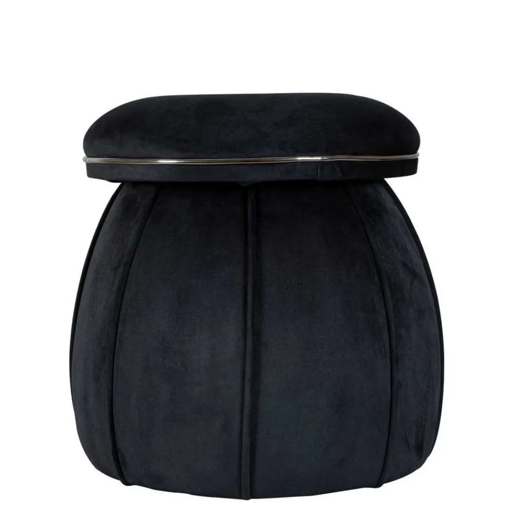 Wohnen Graue Möbel|Schwarze Möbel*Hocker in Schwarz mit Dunkelgrau - Paladion