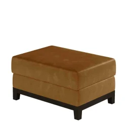 Wohnen Barhocker|Hocker*Hocker in Senfgelb Samtbezug - Satira