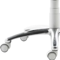 Wohnen Hocker mit Lehne in Blau Kunstleder - Carito