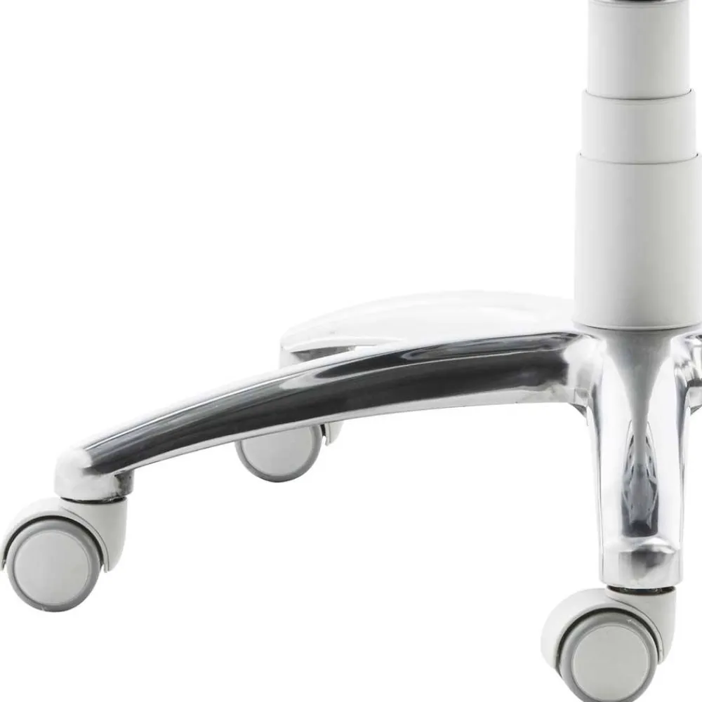 Wohnen Hocker mit Lehne in Blau Kunstleder - Carito