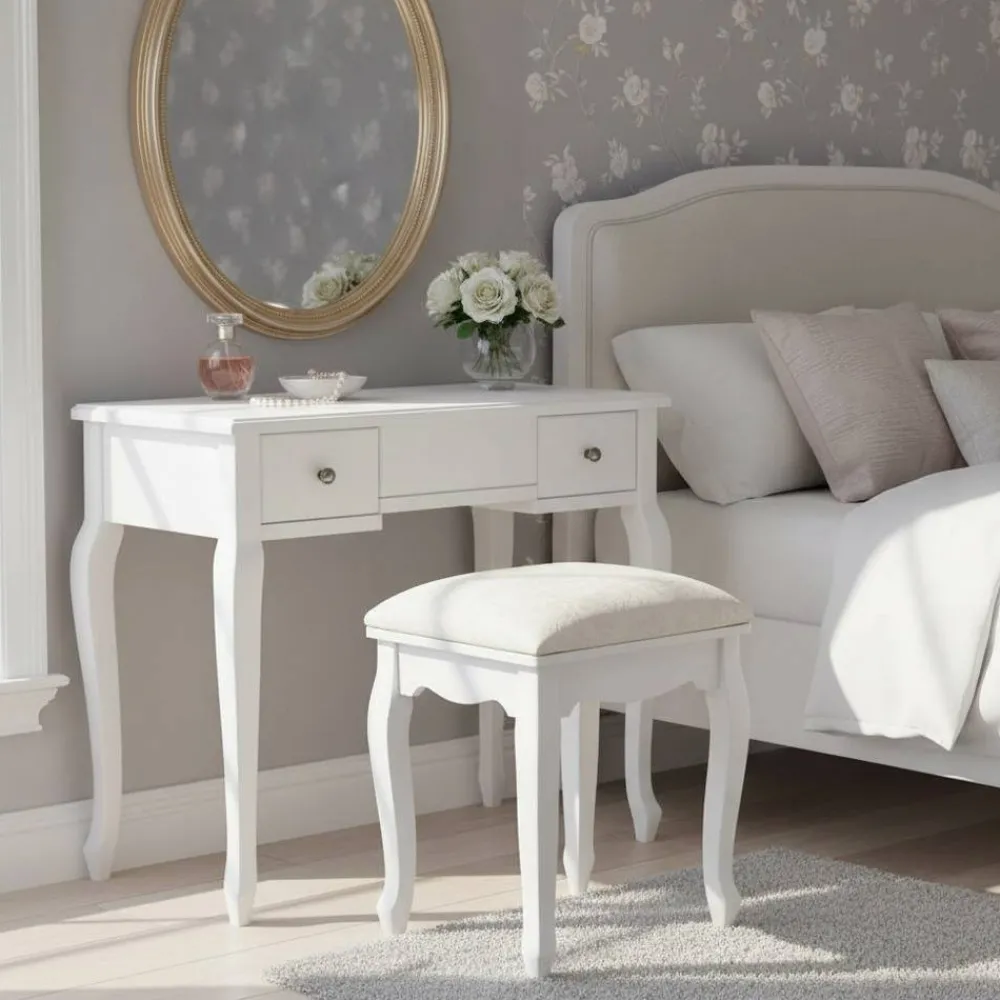 Wohnen Hocker Oclahome in Weiß