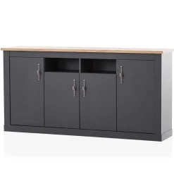 Wohnen Küchenschränke|Sideboards & Kommoden*Hohe Anrichte im Modernen Landhaus Look - Lionel