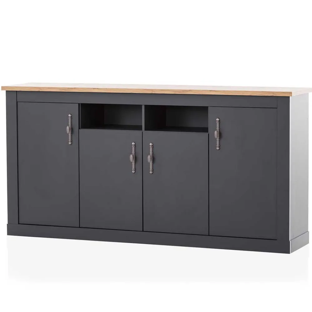 Wohnen Küchenschränke|Sideboards & Kommoden*Hohe Anrichte im Modernen Landhaus Look - Lionel