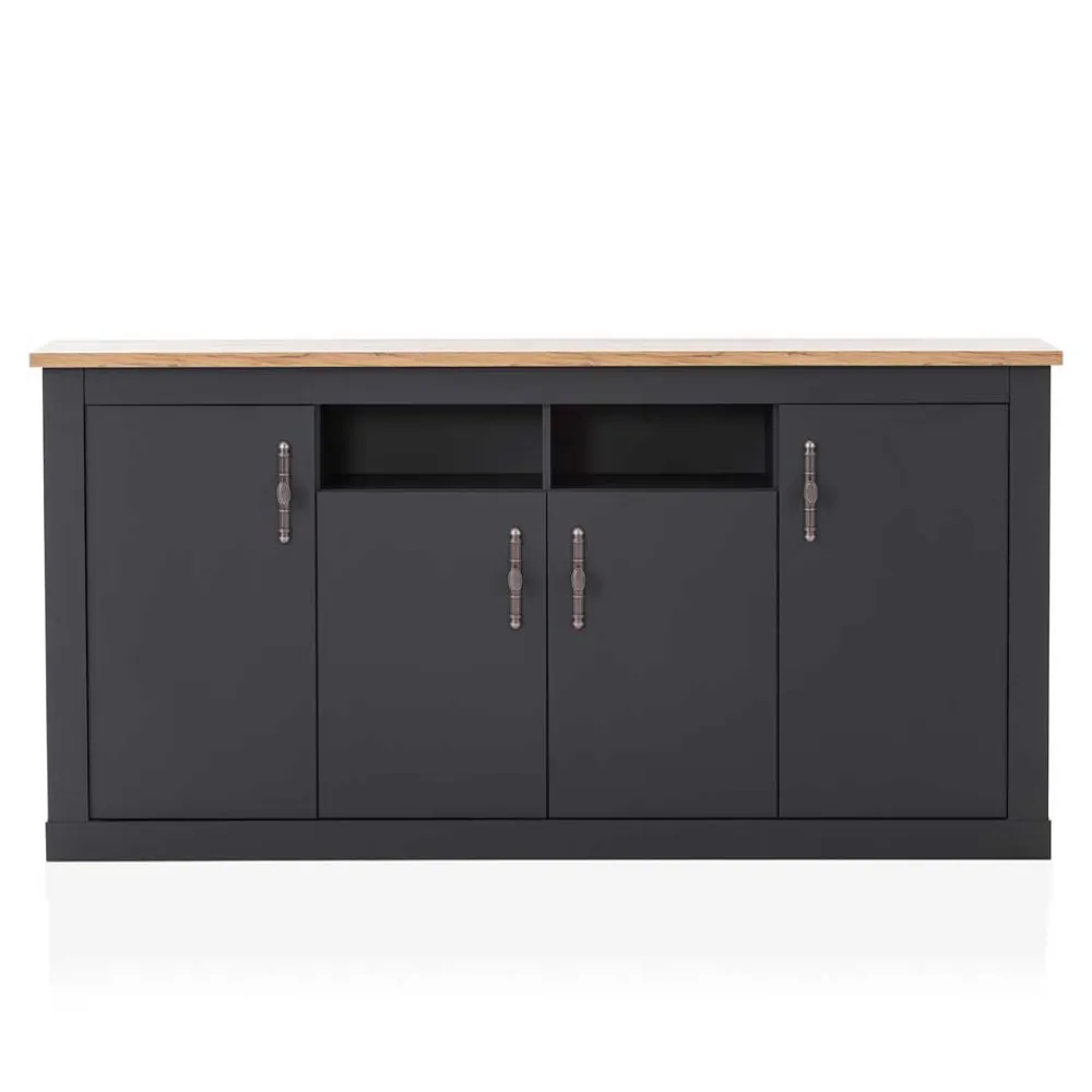 Wohnen Küchenschränke|Sideboards & Kommoden*Hohe Anrichte im Modernen Landhaus Look - Lionel