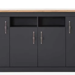 Wohnen Küchenschränke|Sideboards & Kommoden*Hohe Anrichte im Modernen Landhaus Look - Lionel