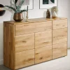 Wohnen Hohe Kommode aus Wildeiche Massivholz - Feanor