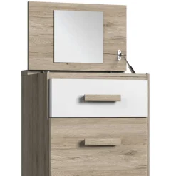 Wohnen Hohe Kommode mit Spiegel im Deckel - Folio