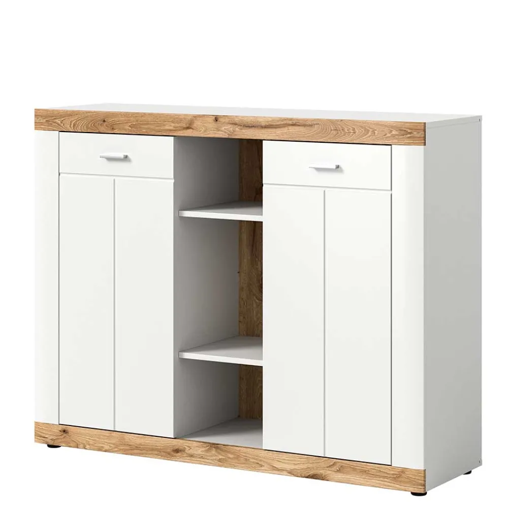 Wohnen Hohe Kommode mit zwei Türen & drei Fächern - Hihat