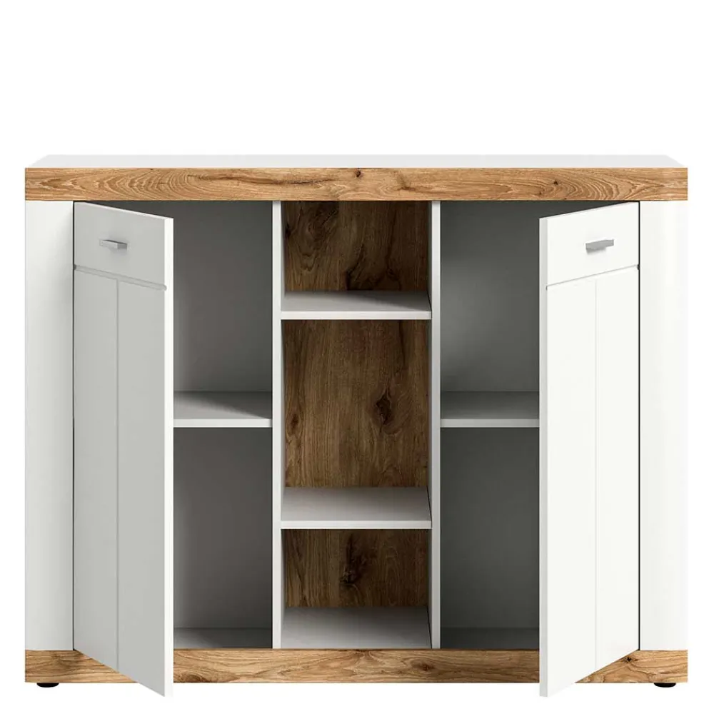 Wohnen Hohe Kommode mit zwei Türen & drei Fächern - Hihat