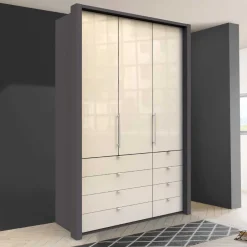 Wohnen Jugendzimmerschränke*Hoher Kleiderschrank mit acht Schubladen - Nasses