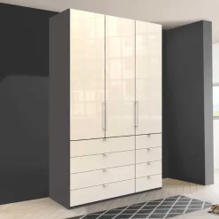 Wohnen Jugendzimmerschränke*Hoher Kleiderschrank mit acht Schubladen - Nasses