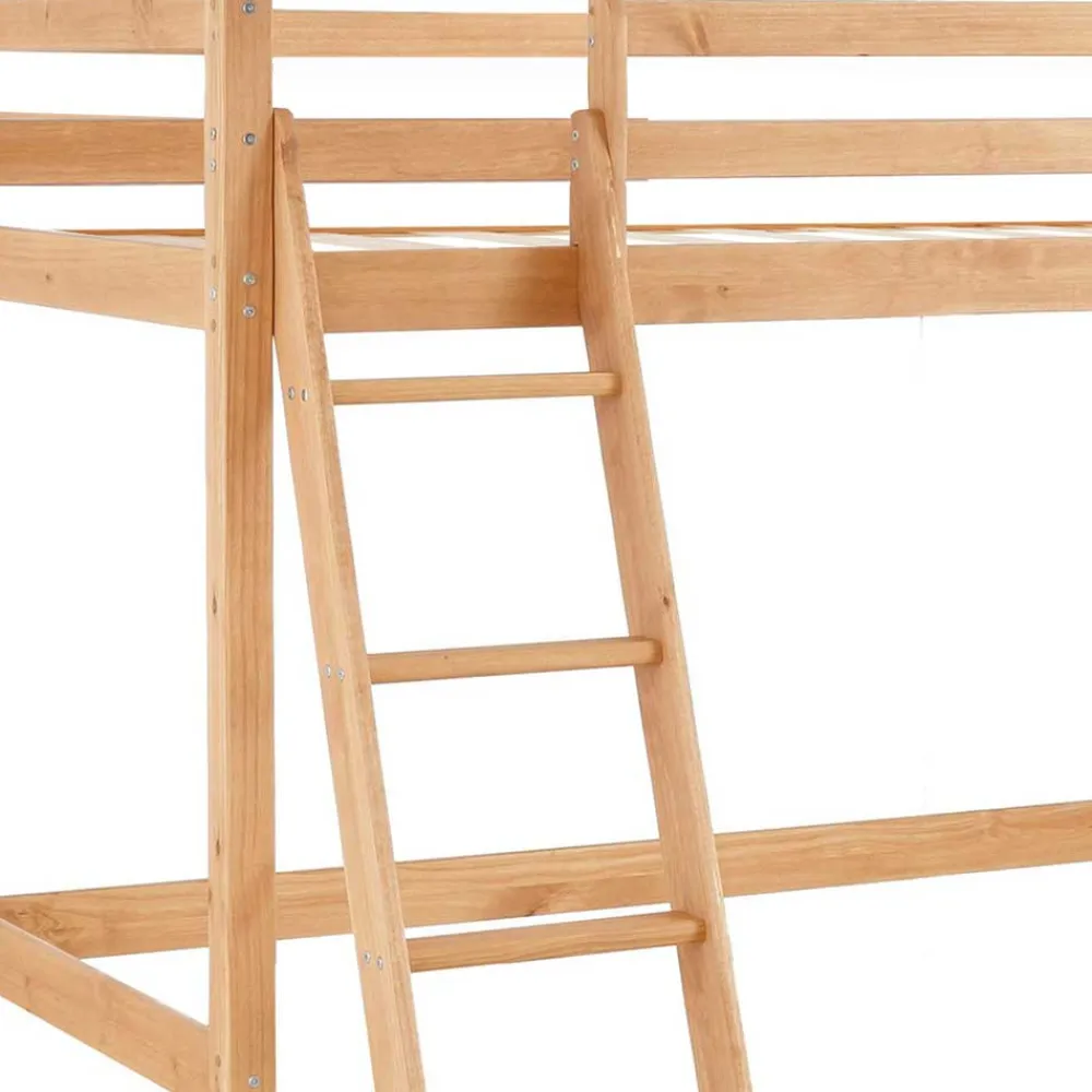 Kinder Wohnen Hohes Hochbett aus Kiefer Massivholz - Usavina