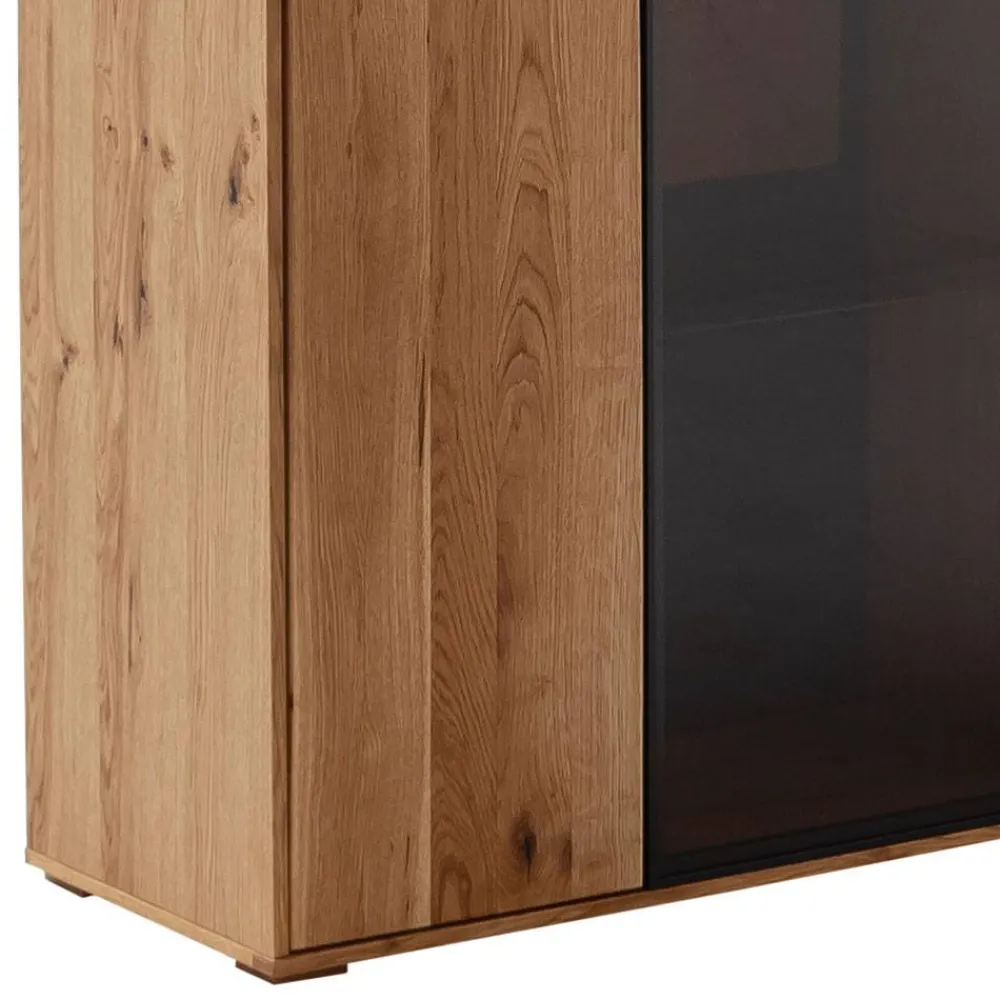Wohnen Hohes Sideboard mit Glaseinsatz und LED - Drinidad