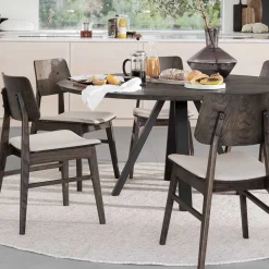 Wohnen Holz Essgruppe in Rund - Granada (siebenteilig)