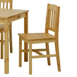 Wohnen Holz Essgruppe mit vier Sitzplätzen - Sortho (fünfteilig)