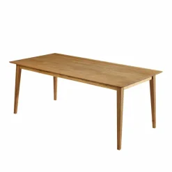 Wohnen Holz Esstisch mit Stühlen Likes aus Wildeiche massiv (siebenteilig)