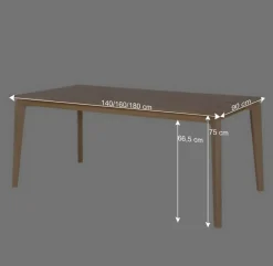 Wohnen Holz Esstisch Zentra aus Eiche massiv