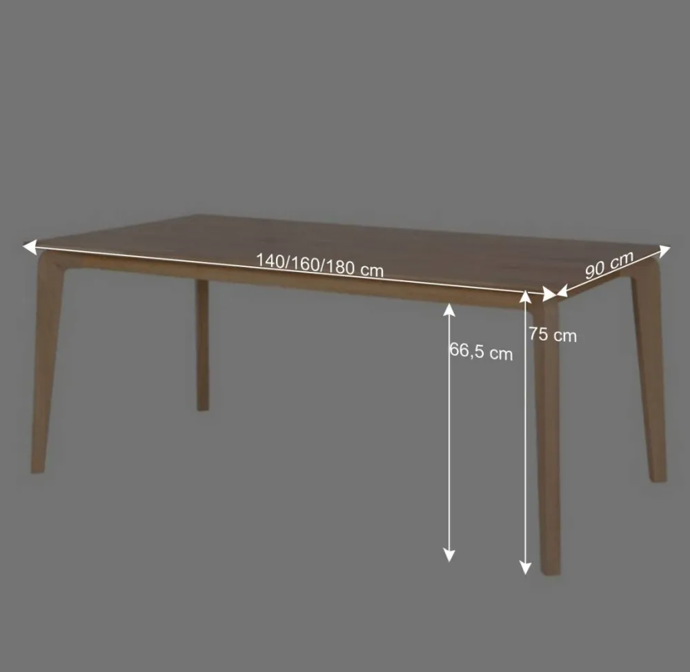 Wohnen Holz Esstisch Zentra aus Eiche massiv