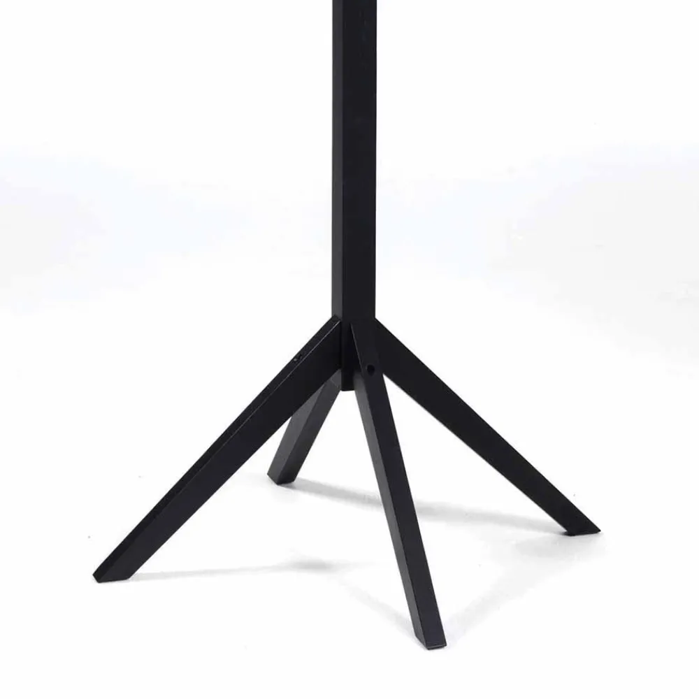 Wohnen Holz Garderobenständer in Schwarz lackiert - Geskan