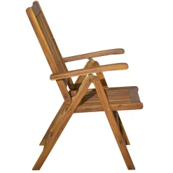 Wohnen Korbmöbel|Gartenstühle*Holz Gartenstuhl mit hoher Lehne - Cara (2er Set)