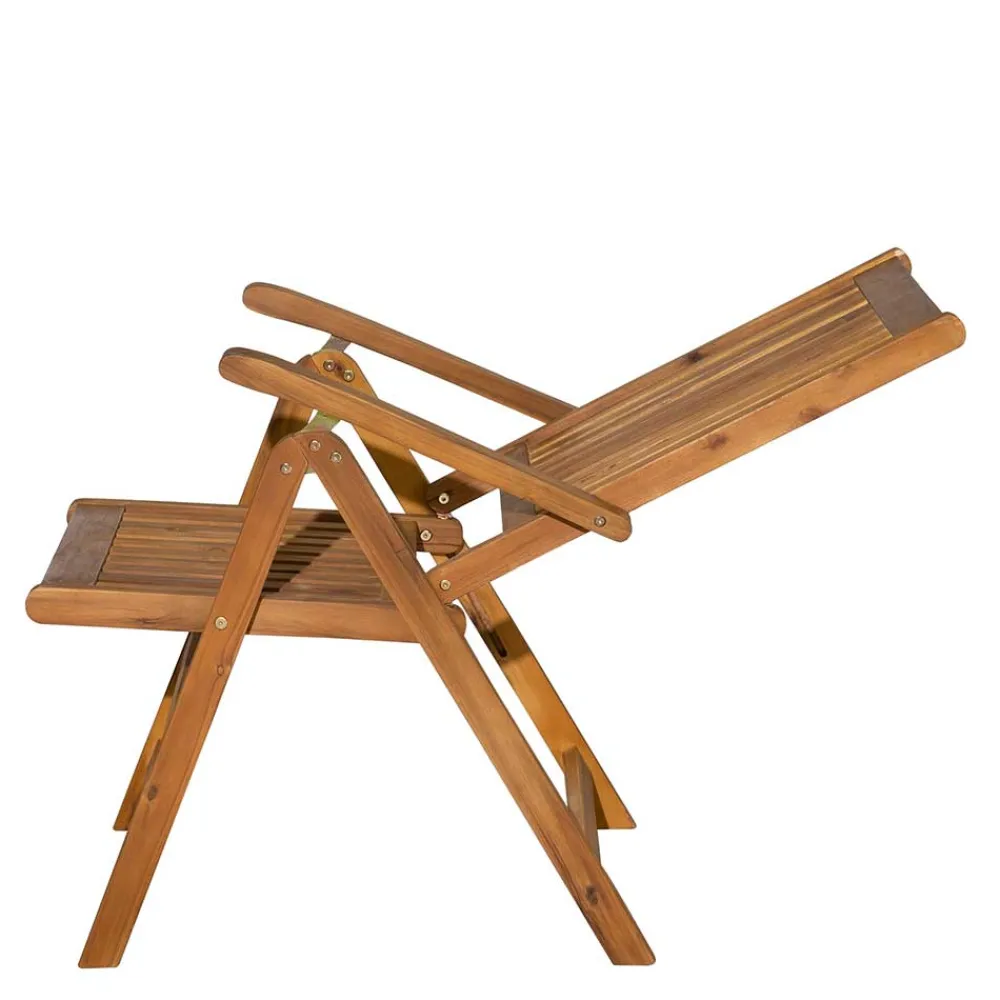 Wohnen Korbmöbel|Gartenstühle*Holz Gartenstuhl mit hoher Lehne - Cara (2er Set)