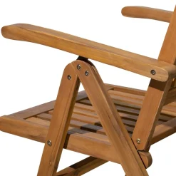 Wohnen Korbmöbel|Gartenstühle*Holz Gartenstuhl mit hoher Lehne - Cara (2er Set)