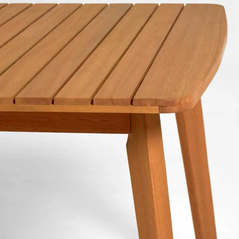 Wohnen Naturholzmöbel|Massivholzmöbel*Holz Gartentisch mit Butterflyauszug - Delphio