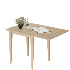 Wohnen Skandinavische Möbel*Holz Küchentisch mit Klappe aus Eiche - Emplova