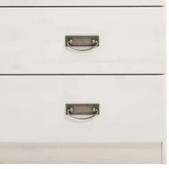 Wohnen Flurkommoden*Holz Landhaus Kommode in Weiß & Grau - Mirandesca